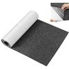 MOFXWHE Feltro autoadesivo grigio 3 mm, 40 x 220 cm, feltro autoadesivo per camper fai da te, per scatole auto, divano, gambe da tavolo, sedie