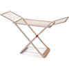 Dekohome Stendibiancheria pieghevole con ali, 20 metri di superficie asciugante, in resina resistente al sole e alle intemperie, 180 x 108 x 55 cm, marrone