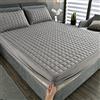 YUDEYU Lenzuolo con Angoli Protezioni Materasso Strato Trapuntato copriletto coprimaterasso Antiscivolo Lavabile e Resistente Toppers (Colore : Grey, Taglia : 160x200 cm/High 10-25cm)