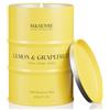 M&SENSE Candela Profumata Limone Pompelmo, Candela in Cera di Soia Naturale, Formato Grande 600g, Lunga Durata 120 Ore, Aromaterapia per la Casa Fresca, Elimina Odori, Regalo Unisex