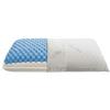 MAXIME MAISON - Cuscino Memory Foam Bugnato ad Effetto Massaggiante, Cuscini Letto Matrimoniale Made in Italy, Guanciale Letto, Cuscini per Cervicale per Dormire (1, Fodera Aloe, Altezza 15)