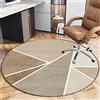 EYZO Tappetino per Sedia da Ufficio Gaming per Moquette e Pavimento Rigido, Tappetino per Sedia da Scrivania Antiscivolo per Home Office, Tappeto Multiuso Tappetino di Protezione Rotondo 120 cm