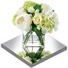 PopularLdo 8 piatti quadrati a specchio per decorazioni da tavolo, piastrelle quadrate (senza vetro) per decorazioni da tavolo, matrimoni, decorazioni da parete, lavori di bricolage (20 cm)