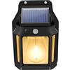Generico Luce esterna con sensore di movimento, Luce solare esterna | esterne impermeabili IP65 - Lampada da patio con 3 modalità di illuminazione e sensore di movimento, da giardino per patio, cortile, giardi