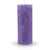 HS Candle Candela rustica a pilastro viola, Ø 7 cm x 18 cm, diversi colori/dimensioni, lunga durata, candela antica, candela decorativa senza profumo