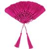 VAPKER - 100 nappine, fatte a mano, in morbida simil seta, 13 cm, con fili, utilizzabili come segnalibri, con passante da 5 cm, per la realizzazione di gioielli, colore: rosa scuro