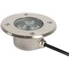 Generico Universal outdoor IP68 embedded LED floodlight, corpo in acciaio inossidabile impermeabile, adatto per marciapiedi all'aperto, terrazze, giardini, parchi (220V, lampada calda 3000K)