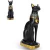 Jwthee Bastet Statuetta, statuetta di gatto egiziano, statua di gatto egiziano in resina artigianale decorazione scultura gatto, decorazione statua antico Egitto decorazione statua gatto zen