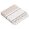 GAMUSI Fouta Pareo Telo Spiaggia Leggero Strisce 90 x 180 cm, Colore Acqua