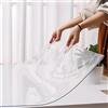 Russo Tessuti Proteggi Tavolo Tovaglia Tipo Vetro PVC Pellicola 1.5mm Impermeabile Antimacchia 60x100 cm Trasparente