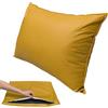 uyeoco Impermeabile Copri Federe Cuscini 80x80,Copricuscino Divano 60x80, Federa Cuscino con Cerniera,Moderne Per Camera Da Letto Divano Decorativo Lavabile Fodere Per Cuscino(Giallo,60x70cm)