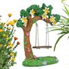 Generico Altalena Miniature Per Giardino Fatato, Altalena in Resina per Miniature da Interno, Statue Da Esterni Compatte Per Cortile Patio Tavolo Percorso Prato