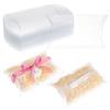 BENECREAT 60 scatola di Plastica Trasparente per Bomboniere A Cuscino, Scatola Regalo In PVC per Feste di Compleanno e Matrimonio A Casa, Confezione Regalo, 14x9x3cm