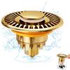 Dachiy Tappo universale per lavabo da bagno, 32 - 43 mm, Pop Up tappo di scarico universale, con guarnizioni, accelera lo scarico senza intasamento, anti-odore per vasca da bagno cucina lavabo (oro)