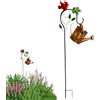 Generico Annaffiatoio Solare | Illuminazione Solare Da Giardino Impermeabile - Per A Forma Di Annaffiatoio - Per Cortile Prato Patio Camminamento E Paesaggio