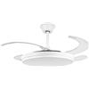 TEK ONE Tecnologia Ventilatore da Soffitto con Luce LED 36W e Telecomando | Pale Retrattili 106 cm | 6 Velocità Motore DC | CCT 3000K 4000K 6500K | Lampadario Ventilatore Moderno