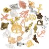VYZUTR 150 Ciondoli per Collane, Pendenti con Ciondoli, per Collana Bracciale, in Lega per Orecchini, Gioielli Fai da Te Portachiavi, Charms per Bracciali Fai da Te, Ciondoli per Bracciali Fai da Te