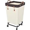 StorageWorks Cesto portabiancheria con ruote, 160 l, per abbigliamento