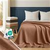 Blumtal Coperta Mussola Matrimoniale 130x170 cm - Certificata OEKO-TEX - Cotone Estivo 100% - Telo Copridivano Colore Rame