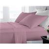 BANZAII TEXTILE INNOVATOR ONLINE Banzaii Completo Lenzuola Matrimoniale Maxi 100% Puro Cotone Alta qualità Made in Italy (per materassi 180 cm, altezza fino a 30 cm) Rosato