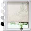 Sonello Tenda veneziana in alluminio SONELLO 85cm x 220cm Crema Tenda veneziana in alluminio con fissaggio senza foratura Protezione per finestre e porte: privacy, abbagliamento, luce e sole