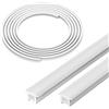FCOB T1010 5M Profili in silicone neon Canaletta LED Bianco Latte 120° Illuminazione flessibile a luce riflessa per strisce LED COB SMD da ≤6 mm (striscia LED non inclusa)