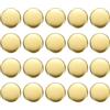 QUARKZMAN 20Pz Bottoni Automatici a Pressione Rotondi 15mm Bottoni a Pressione Metallo in Ottone Cucire Artigianato Ricambio per Blazer Abiti Decorazioni Abbigliamento Accessori DIY, Gold