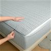 LJQAIZYL Coprimaterasso con Cerniera Fodera Materasso Matrimoniale/Singolo 160x190/200 Personalizzabile Copri Proteggi Materasso Topper Trapuntato A Cinque Lati Lavabile Imbottito Lenzuolo (80x190+21cm,Blue B)