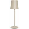 TEK ONE Tecnologia Lampada da Tavolo LED Ricaricabile Touch USB-C 2W | 3 Luci CCT Calda Naturale Fredda | Wireless Design Moderno Minimal | Comodino Bar Ristorante Nero Beige Oro (Beige)