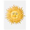 Terrecotte del Sole - Sole in ceramica siciliana originale per parete giallo diametro 60, realizzato e decorato a mano.