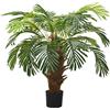 vidaXL Palma Cycas Artificiale con Vaso 90 cm Verde