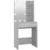 vidaXL Toeletta con LED Grigio Sonoma 60x40x140 cm