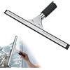 Gowkeey Tergivetro in Acciaio Inox, Tergivetro per Doccia, Tergipavimento Finestre, Spatole Lavavetri per Pulire e Asciuga Vetri, Piastrelle, Finestre, Bagno, Strumento di Pulizia Lame 35CM