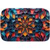 Generico Modello di arte colorata 121 Tappeto da Bagno in Memory Foam Assorbente e Antiscivolo, Design Moderni, Microfibra Morbida e Lavabile, Asciugatura Rapida, Ultra Confortevole - L