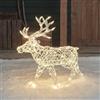 Lights4fun Arkendale - Renna a LED 3 in 1 illuminata, 70 cm, con timer, illuminazione natalizia per esterni e interni