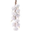 Gresorth - Ghirlanda di aglio bianco artificiale, ceramica finta, decorazione per appendere verdure, ghirlanda di cipolle realistica, decorazione per cucina, fattoria sul portico