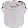 KOLHGNSE - Secchi in acciaio inox per alimenti, secchio da cucina, secchio per latte, secchio per acqua con coperchio in acciaio inox Nuovo, 6/12/20 litri (6L)