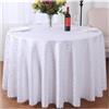 CIEEIN CIEHT Poliestere Tovaglia Rotonda Diametro 160cm-320cm Hotel Ristoranti Eventi Feste Copritavolo Resistente Lavabile in Lavatrice Bianco diametro 160 cm