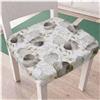 Russo Tessuti 6 CUSCINI Sedie Cucina Coprisedia IMBOTTITI Tinta Unita Vari Colori Alette 40x40x3 Ginevra beige