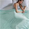 Bedsure Coperta Rinfrescante Fresca - Bifacciale Coperta Estiva con Fibre Arc-Chill Q-Max >0.4, Leggera e Traspirante, Coperta Fresca per Chi Soffre il Caldo e Sudorazione Notturna, 240x220 cm, Verde