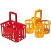 Plastime Portabottiglie per 4 Bottiglie, 2 l, in Polipropilene, Rosso, Taglia Unica