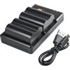DSTE PS-BLM1 BLM-1 (2 pezzi) Batteria di ricambio ricaricabile e doppio caricatore compatibile con Olympus C-5060 C-7070 C-8080, E-1 E-3 E-30 E-520, EVOLT E-300 E-330 E-500 E-510 fotocamera ecc