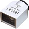 Generic Mirino Ottico da 17°, Mini Mirino Esterno da 28 mm/35 mm/50 mm con Cornici di Inquadratura Precise, Attacco Cold Shoe, Alta Trasmissione della Luce e Corpo Interamente in Alluminio per Fotocam Silver