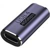 System-S Adattatore USB 4 tipo C femmina a femmina 40 Gbps cavo USB 4.0 grigio