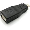 System-S Adattatore USB 2.0 Micro B maschio a tipo A, cavo nero