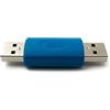 System-S Adattatore USB 3.0 tipo A maschio a maschio, colore blu