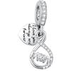 Eusense Charm Infinito per Mamma Stile Pandora Ciondolo Portafortuna con Simbolo Amore Eterno Regalo per Lei Ideale per Festa della Mamma e Compleanno
