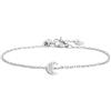NADIR Bracciale Donna Marlù Time To 18BR086 cin Acciaio con Luna e Cristalli 16 cm