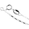 SilverAmber Jewellery Collana Donna a catena sottile in argento 925 - box (box chain - 1 mm) - 58 cm, vari stili e misure prodotto in Italia GCH00322