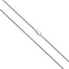 Aka Gioielli® - Collana Donna Uomo in Argento Sterling 925 Rodiato - Catena 2 mm Maglia Corda - lunga 60 cm
